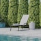 Flash Furniture Black/Gray Adjustable Chaise Lounge with Arms JJ-LC323-BLK-GRY-GG - alternate 1